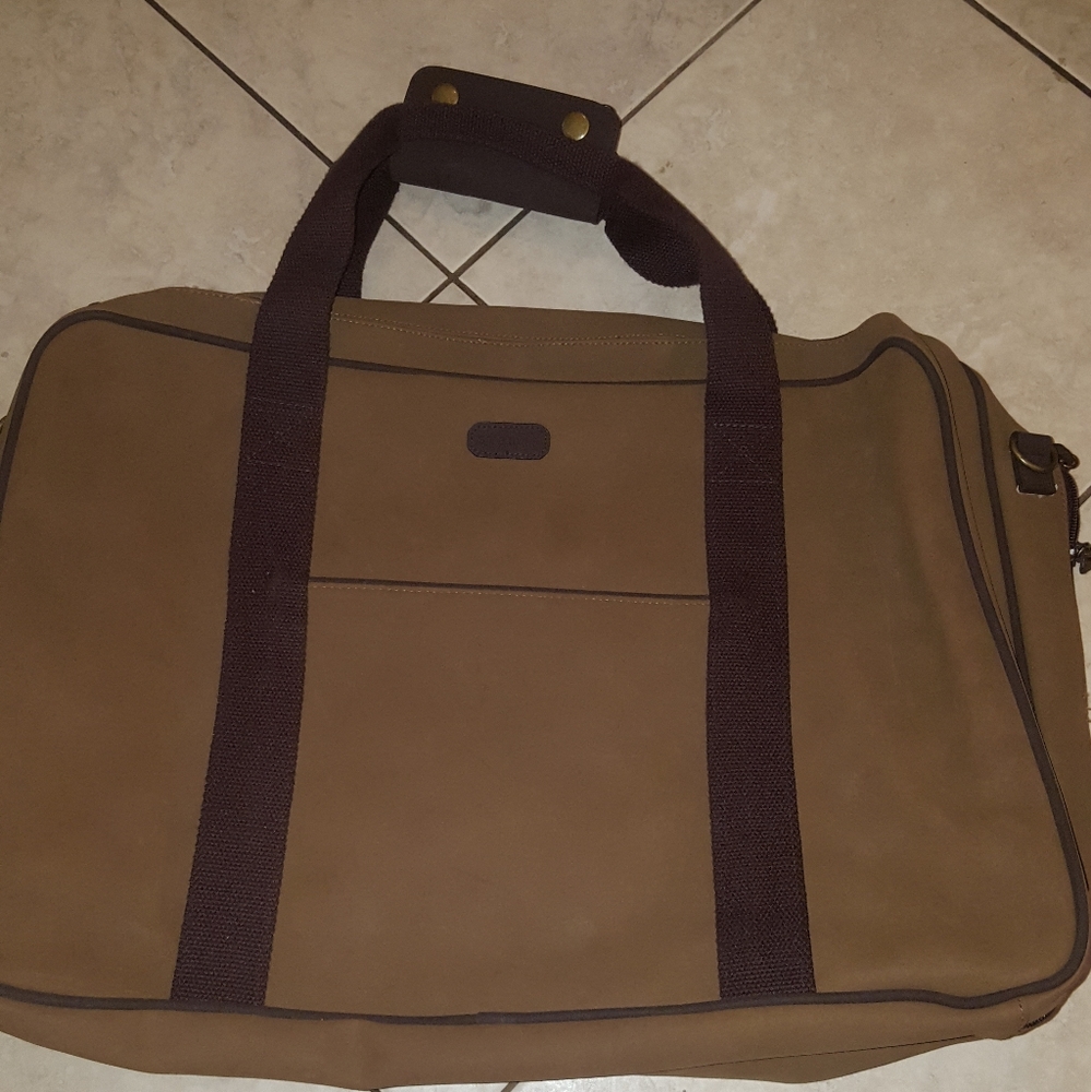 Aramis suede travel bag